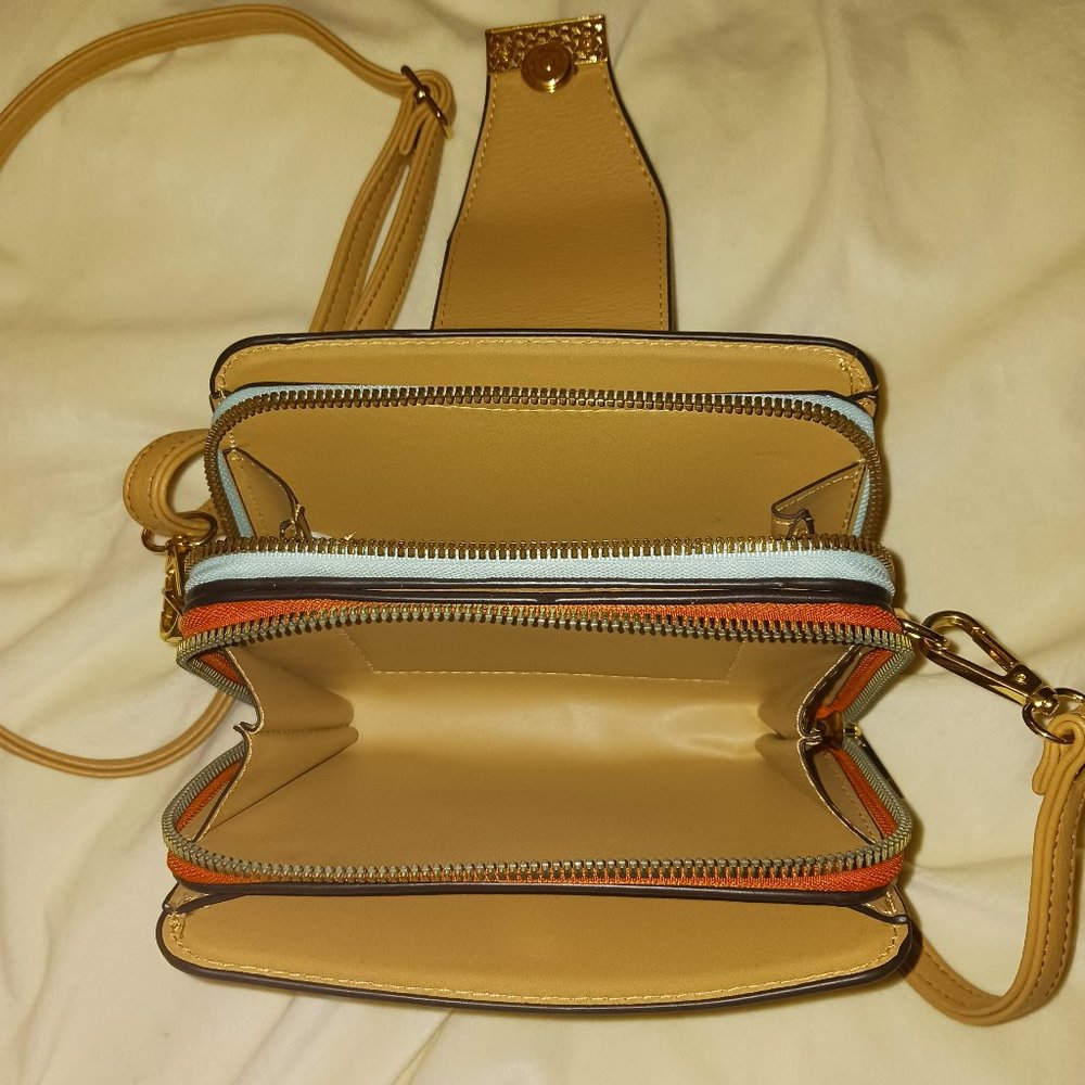 Tan Multi Function Wallet On A String Crossbody |… - image 3